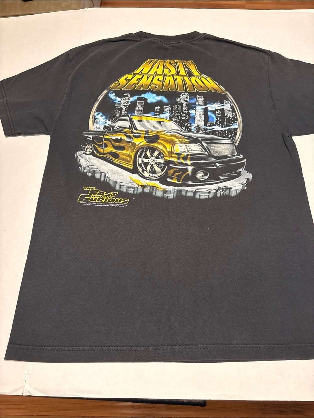 Vintage The Fast & Furious 'Nasty Sensation' Black Graphic Tee